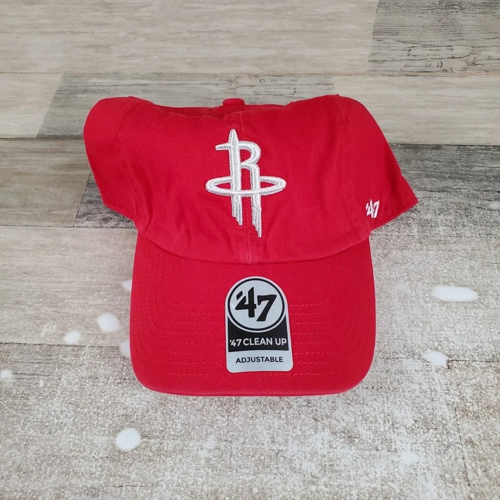 '47 Strapback Hat One Size‎ Red Houston Rockets Slouch Relax Fit